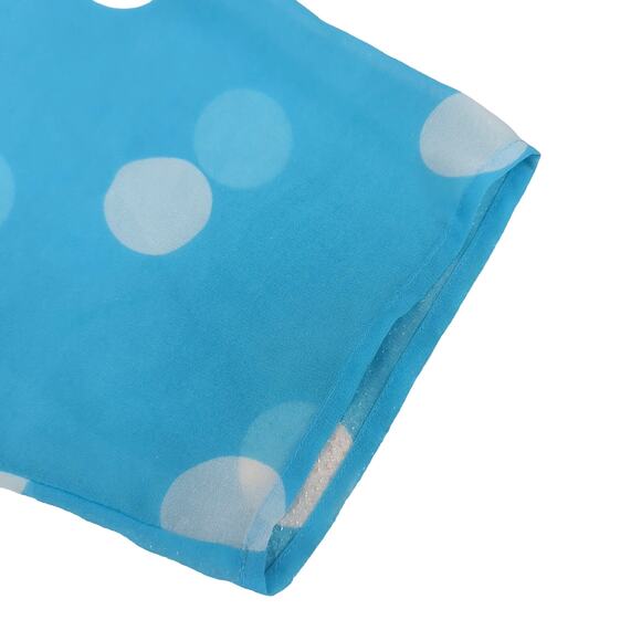 NWT Anne Klein Blue Tunic Women XXS Siren Blue NYC White Poke a dot - Picture 3 of 5